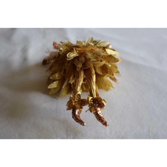 Woodland Blonde Butterfly Fairy Pixie Sprite Doll Gold Christmas Ornament 8" - Picture 8 of 11